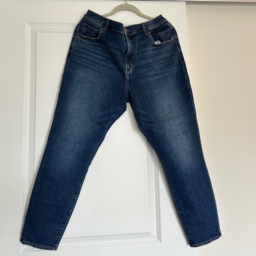 Abercrombie & Fitch High Rise Super Skinny Ankle Jean | Sz 34/18 short